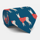 Weihnachten Weihnachten Llama Niedliche Krawatte (Gerollt)