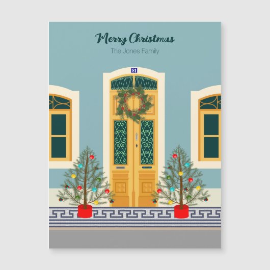 Weihnachten Weihnachten Magnetkarte (Vorderseite)