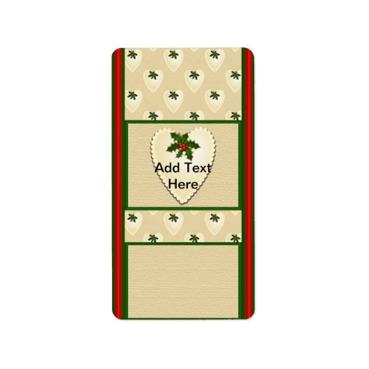 Weihnachten Weihnachten Miniatur Candy Bar Wrapper Adressaufkleber (Vorne)