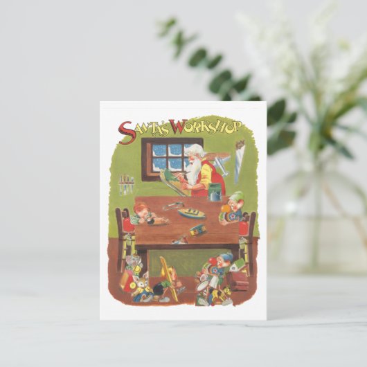 Weihnachten Weihnachten mit Elfen im Workshop (Stehend Vorderseite)