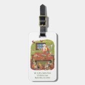 Weihnachten Weihnachten mit Elfen im Workshop Gepäckanhänger (Vorderseite vertikal)