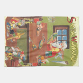 Weihnachten Weihnachten mit Elfen im Workshop Geschirrtuch (Horizontal)