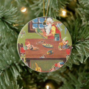 Weihnachten Weihnachten mit Elfen im Workshop Keramikornament