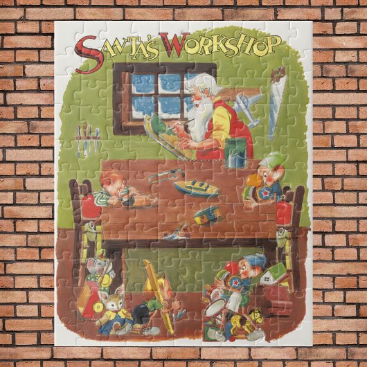 Weihnachten Weihnachten mit Elfen im Workshop Puzzle