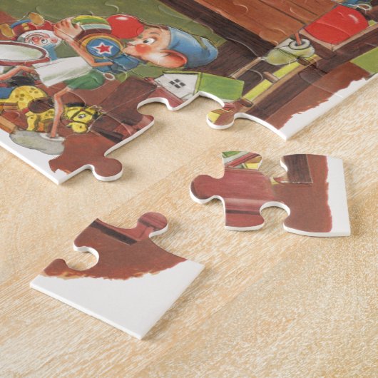 Weihnachten Weihnachten mit Elfen im Workshop Puzzle (Seite)