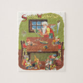 Weihnachten Weihnachten mit Elfen im Workshop Puzzle (Vertikal)