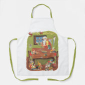 Weihnachten Weihnachten mit Elfen im Workshop Schürze (Vorderseite)