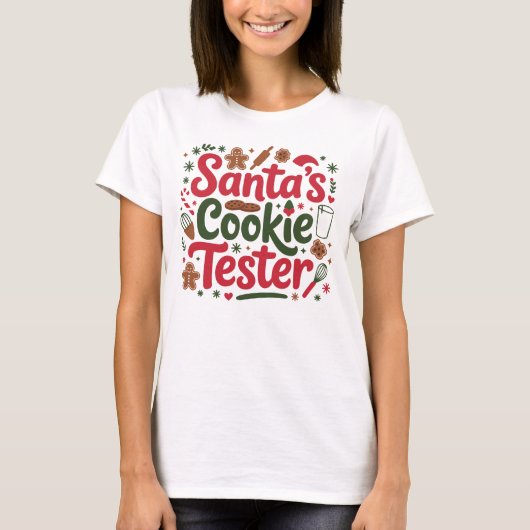 Weihnachten - Weihnachten mit Keks T-Shirt (Vorderseite)