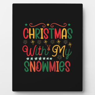 Weihnachten Weihnachten mit meinen Schneemassen Fotoplatte