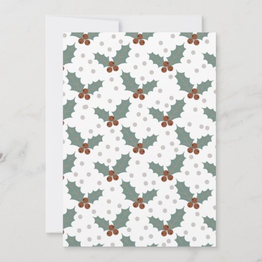 Weihnachten Weihnachten Niedliche Einladung (Rückseite)