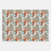 Weihnachten Weihnachten Nostalgie Geschenkpapier Set (Vorderseite 2)