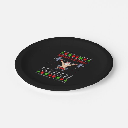 Weihnachten Weihnachten Pappteller (Schrägansicht)