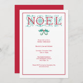 Weihnachten Weihnachten Party Feierliche Einladung (Vorne/Hinten)