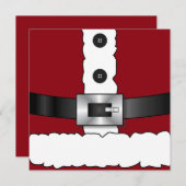 Weihnachten Weihnachten Party Weihnachtsmann Mitteilungskarte (Vorne/Hinten)