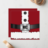 Weihnachten Weihnachten Party Weihnachtsmann Mitteilungskarte (Vorderseite/Rückseite Beispiel)