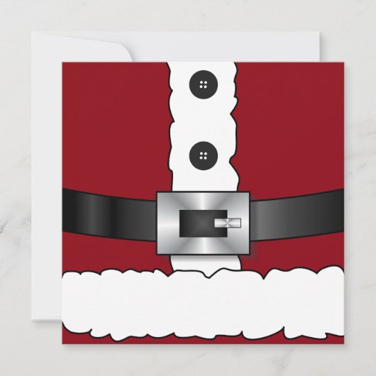 Weihnachten Weihnachten Party Weihnachtsmann Mitteilungskarte (Vorderseite)