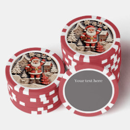 Weihnachten Weihnachten Poker Chips hinzufügen