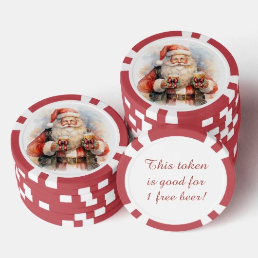 Weihnachten Weihnachten Pokerchips (Stapel)