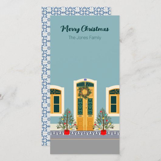 Weihnachten Weihnachten Portugiesische Festkarte d (Vorne/Hinten)