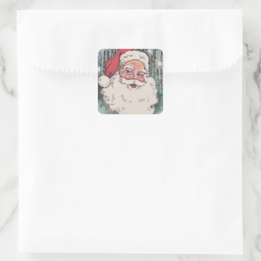 Weihnachten Weihnachten Quadratischer Aufkleber (Tasche)