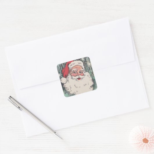 Weihnachten Weihnachten Quadratischer Aufkleber (Umschlag)