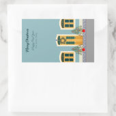 Weihnachten Weihnachten Rechteckiger Aufkleber (Tasche)