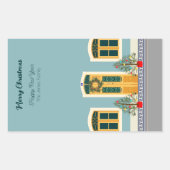 Weihnachten Weihnachten Rechteckiger Aufkleber (Vorderseite)