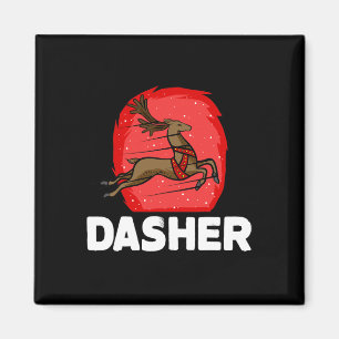 Weihnachten Weihnachten Rentier Lazy Kostümjäger Magnet