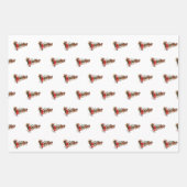 Weihnachten Weihnachten RentierSchlitten Geschenkpapier Set (Vorderseite)