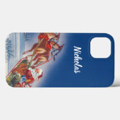 Weihnachten, Weihnachten, Schlitten mit Rentier Case-Mate iPhone Hülle (Rückseite (Horizontal))