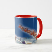 Weihnachten, Weihnachten, Schlitten mit Rentier Tasse (VorderseiteRechts)
