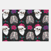 Weihnachten Weihnachten - Skelette Geschenkpapier Set (Vorderseite 3)