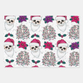Weihnachten Weihnachten - Skelette Geschenkpapier Set (Vorderseite 2)
