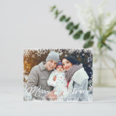 Weihnachten Weihnachten Snowflake Foto Postkarte (Stehend Vorderseite)