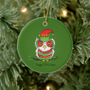 Weihnachten Weihnachten Sonnenlicher Cartoon Keramik Ornament