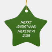 Weihnachten Weihnachten Sonnenlicher Cartoon Keramik Ornament (Hinten)