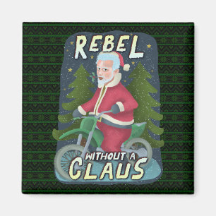 Weihnachten Weihnachten Spaß Motorrad-Rebell Magnet