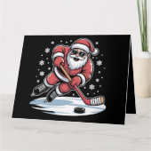 Weihnachten Weihnachten Spielen Eishockey Weihnach Karte (Vorderseite)