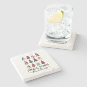 Weihnachten Weihnachten Steinuntersetzer (Seitenansicht)