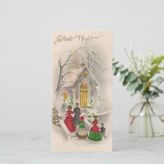 Weihnachten Weihnachten Stille Nacht Kirche Weihna (Stehend Vorderseite)