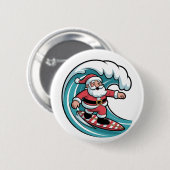 Weihnachten Weihnachten Surfbrett Surf Button (Vorne & Hinten)