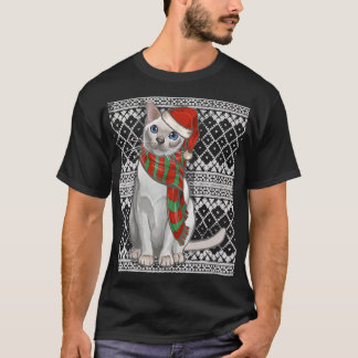Weihnachten Weihnachten Tonkinese Cat Santa Claus  T-Shirt