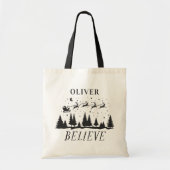 Weihnachten Weihnachten traditionelles schwarzes F Tragetasche (Vorne)