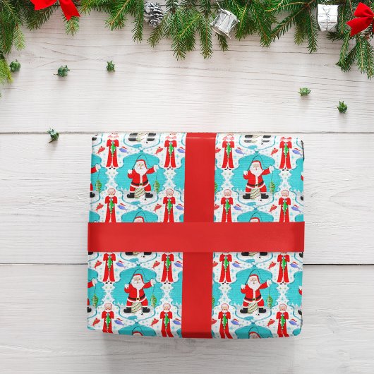 Weihnachten Weihnachten überrascht bei Frau Claus Geschenkpapier