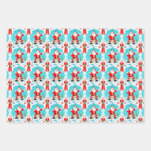 Weihnachten Weihnachten überrascht bei Frau Claus Geschenkpapier Set (Vorderseite)