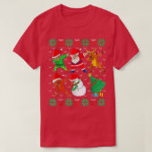 Weihnachten Weihnachten Ugly Xmas Sweater Santa Da T-Shirt (Design vorne)