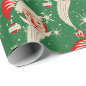 Weihnachten - Weihnachten und Schneeflocken Geschenkpapier (Rolleneckpunkt)