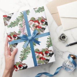 Weihnachten Weihnachten und Sonnenbaden Kaninchen  Geschenkpapier