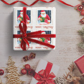 Weihnachten Weihnachten unter Schnee mit Geschenke Geschenkpapier