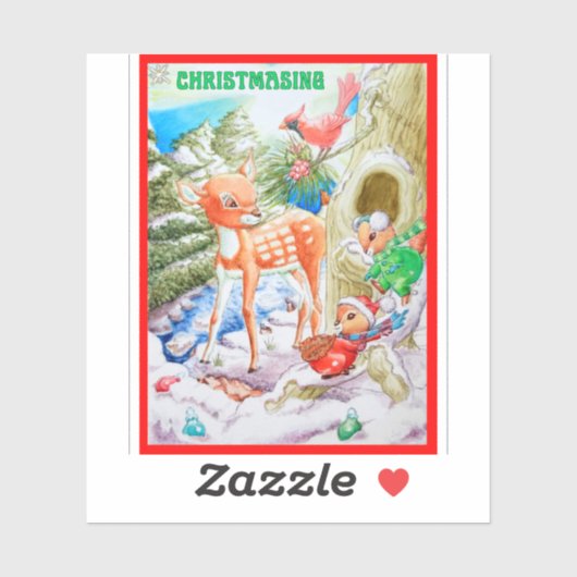 Weihnachten Weihnachten - Vinyl Sticker maßgeschne (Blatt)